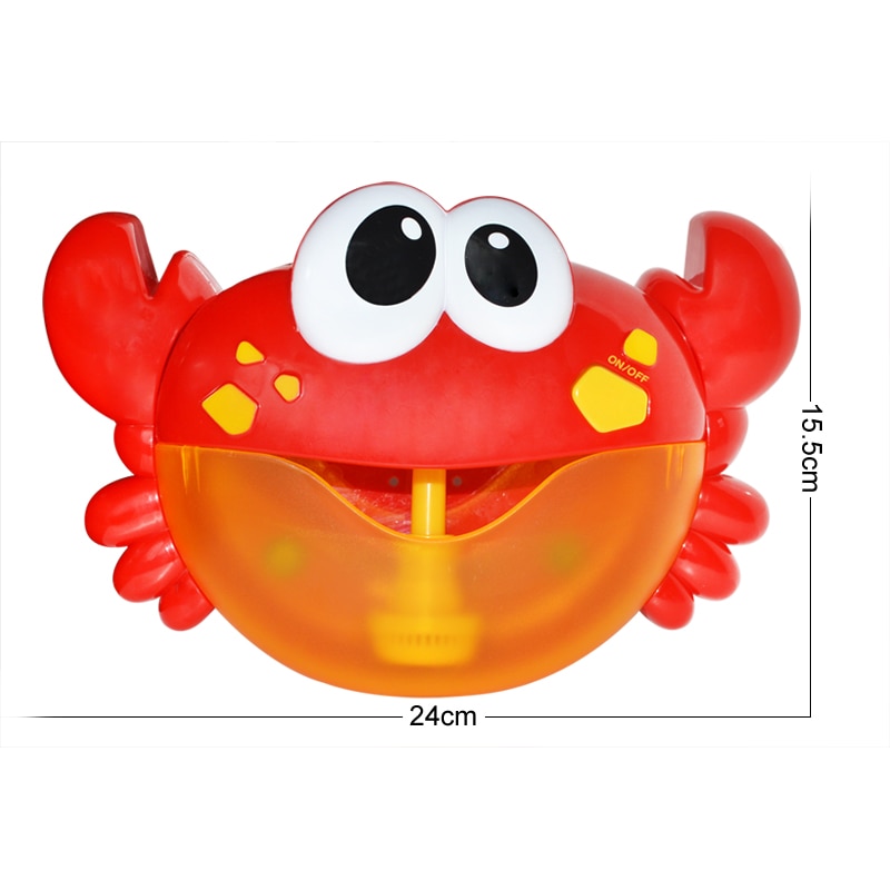 Bubble Crabs Baby Bath Toy Funny Toddler Bath Bubble Maker Pool Swimming Bathtub Soap Machine Toys for Children Gift